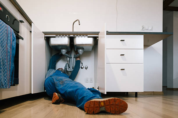 Professional Drain Cleaning technician working in Catawba, VA